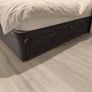 Grey Double Divan Bed with 2 drawers and headboard Image 2