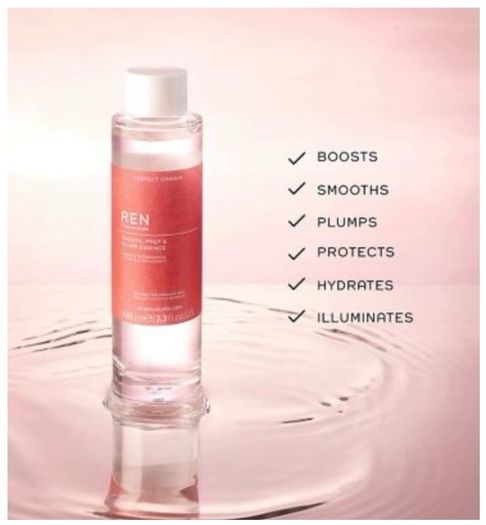 REN Clean Skincare Perfect Canvas Smooth, Prep and Plump Essence 100ml