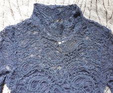 Navy Lace Pencil Dress.Size 8