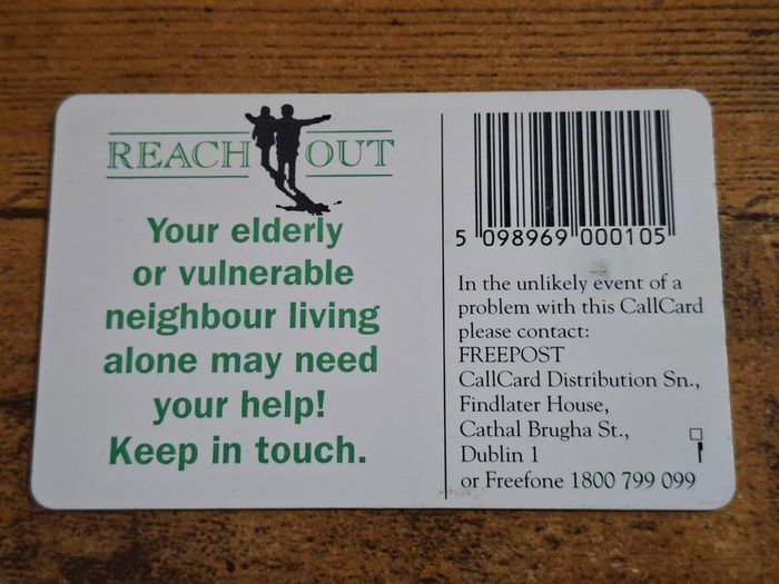 Ireland CallCard "Reach Out Campaign '96", used, 1996, 10 Units - free standard postage