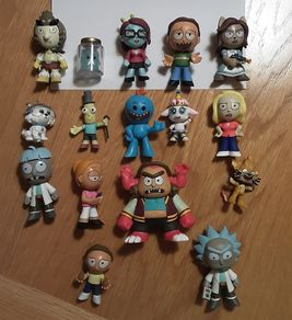 Rick & Morty Funko Mystery Minis Series 1 & 2, Pint Size Heroes Set