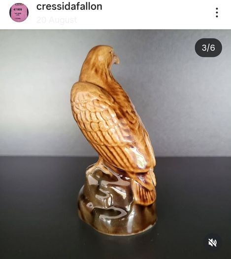 Highly collectable Beneagles Scotch Whisky decanter (empty) in the form of an eagle,