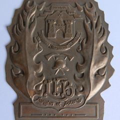 Vintage Fireman's Plaque