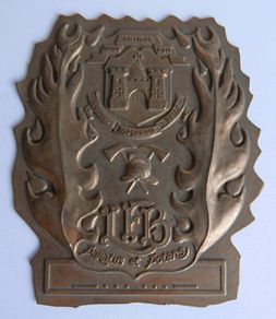 Vintage Fireman's Plaque