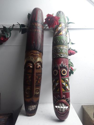 Vintage African tribal masks