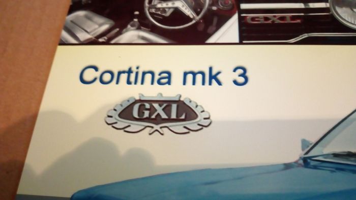 Ford Cortina sign classic car sign