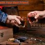 Whiskey Stones and Glasses Gift Set for Men 8 Whisky Scotch Bourbon Chilling Stones, 2 Whiskey Glasses in Wooden Box  Father's Day/Christmas/Birthday Gift/Present for Father Dad Boyfriend (FREE POSTAGE) Image 4