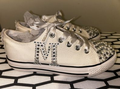 Communion shoes letter M UK1