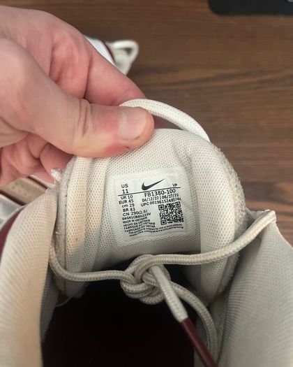 Nike Air More Uptempo White/Burgundy EU45 UK10