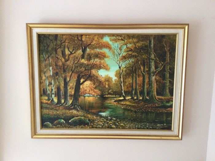 Art - Vintage Oil on Canvas,  ( J. Smyth)