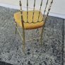Vintage 1960 Italian Brass Chair Image 3