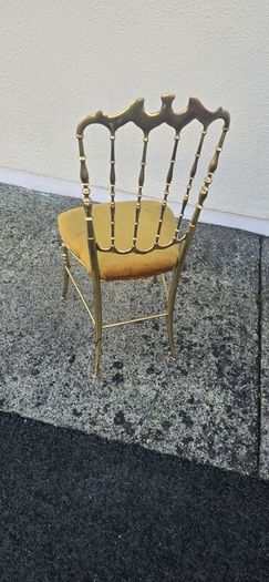 Vintage 1960 Italian Brass Chair