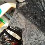 Guess Black Lace Ruffled Top Size S UK 6 Image 3