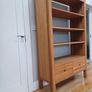 Solid Oak Display Unit with two drawers Image 2