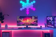 Hexagon LED Lights 8 Pack Hex Wall Light RGB Gaming Panels Hexagonal Smart Lighting Panel Sync to Music for Room Bar Gaming Setup Bedroom