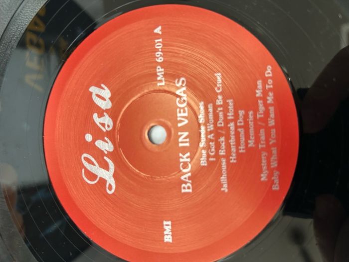 Elvis Presley Back In Vegas LP Lisa LMP 69-01 1986 Red Label Vinyl Bootleg