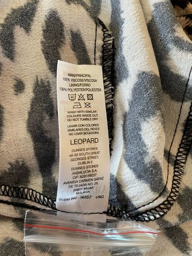 Gallery leopard shirt dress size 16 New