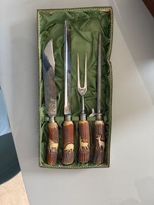 Solingen (Germany) vintage 3 piece meat carving set