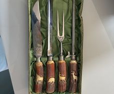 Solingen (Germany) vintage 3 piece meat carving set
