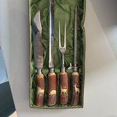 Solingen (Germany) vintage 3 piece meat carving set