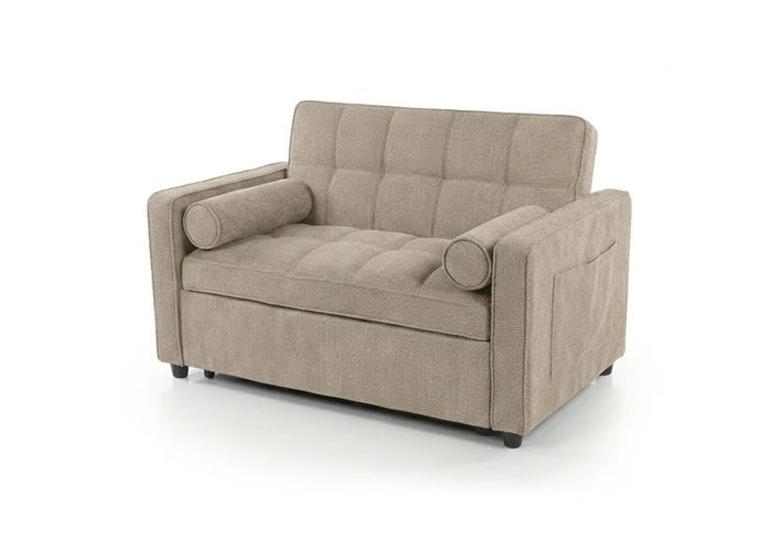 Small Beige Sofa Bed  Only 118cm Wide