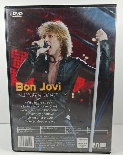 Bon Jovi slippery when wet dvd