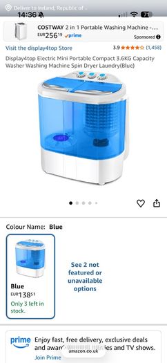 Portable Washing Machine / Dryer (unused)