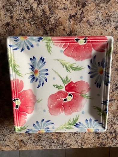 Small Square Eden Pottery Plate