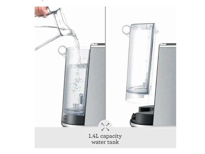 Sage - The Bambino - Compact Coffee Machine with Automatic Milk Frother, Black Truffle