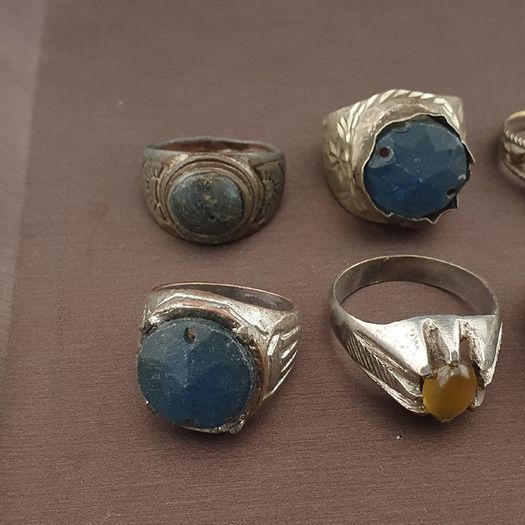 Collectible Antique Brass Rings 15 Mixed Vintage Handmade Designs