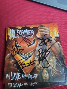 IN FLAMES: Used And Abused...in Live We Trust  2 CD - (Autographed)