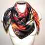 Handmade "Autumn" 100% silk scarf 90x90cm Image 3
