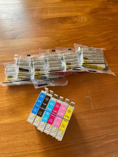 Epson Ink Cartridges 2 full sets unused E-481t to E-486
