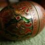 Vintage Decorated Brass Eggs Image 2