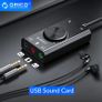 ORICO Multifunction USB External Digital Stereo Sound Card (3 AUX+Full Sound Control) (For PC/Laptop/PS/Mobile/Tablet) (Brand New/Warranty) Image 2