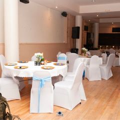 Supply, rent and sell gold plate party charger and table, chair covers