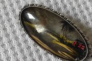 Vintage England sterling butterfly wings brooch