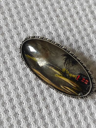 Vintage England sterling butterfly wings brooch