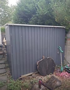 Large Steel Garden Shed Approx. 8ft x 8ft