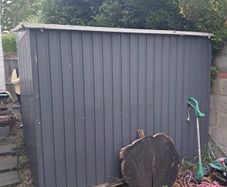 Large Steel Garden Shed Approx. 8ft x 8ft