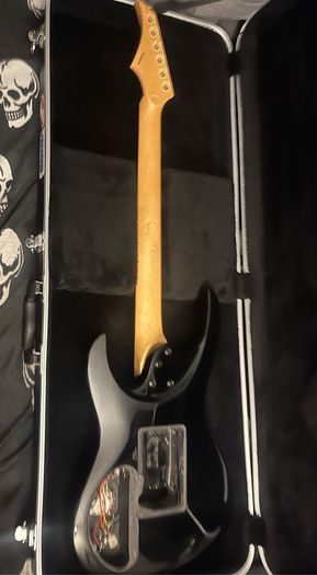 LAG Arkane A200 electric guitar body in Translucent Black finish electric guitar parts accessories