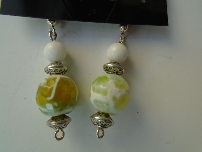 Gemstone earrings,Agate earrings,Free post, Drop earrings,Gift