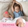 Reborn dolls - 17-Inch Handmade Realistic Baby Dolls Soft Cloth Body with Toy Accessories, Reborn Baby Dolls Like a Lifelike Baby Image 5