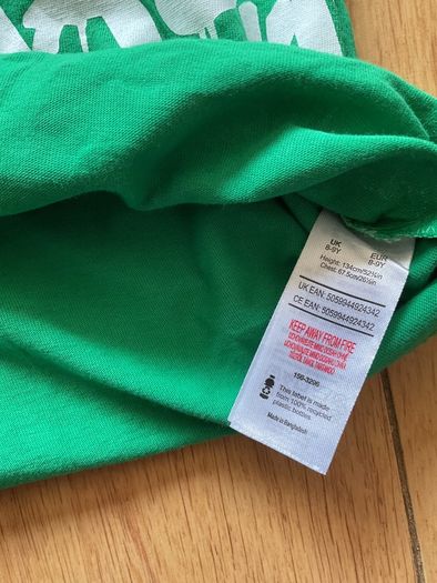 Kids Grinch T-shirt with sequins 8-9years