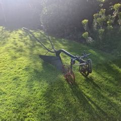Antique horse drawn Plough Ransomes, Sims & Jefferies, Ipswich,.