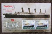 Ireland 1999.Miniature Stamp Sheet.Centenary of the Sinking of the Titanic.Stampa 99,RDS Dublin.