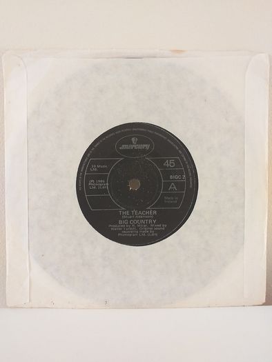 Big Country 7" Vintage Cut Vinyl Record "Irish Pressing" 1986 (Mfd In Ireland) Hard To Acquire (Super Rare)