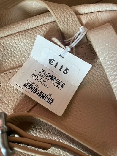 Women's bag backpack Clarks Genuine leather light sand colour Brand new