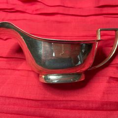 Silver plated sauce plate