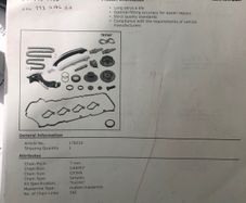 Timing chain complete kit to suit Mercedes W211 & W212